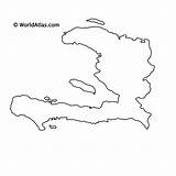 Haiti Outline Map Country Blank Maps Worldatlas Caribbean Print Above Atlas sketch template
