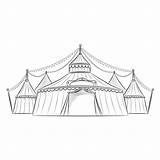 Circo Tent Carpas Vexels Trapecio sketch template