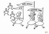 Scout Coloring Girl Cookie Pages Printable Cookies Scouts Time Mouse Give If Drawing Color Search Its Girls Dot Print Worksheet sketch template