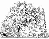 Coloring Pooh Winnie Pages Fall Thanksgiving Z31 Color Getcolorings Printable Getdrawings Contact sketch template