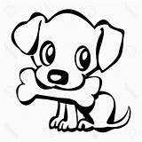 Puppy Dog Drawing Easy Clipart Cute Face Cartoon Puppies Simple Bone Beagle Drawings Sad Line Husky Draw Coloring Pages Getdrawings sketch template