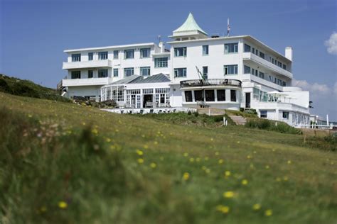 burgh island hotel ploughs   multi million refurbishment