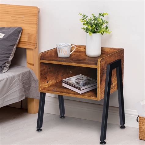 lovinghal  tier bedside table stackable nightstand  table