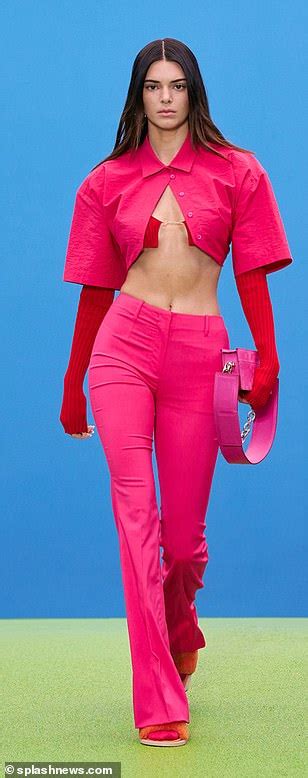 kendall jenner and bella hadid wow on the jacquemus la montagne runway