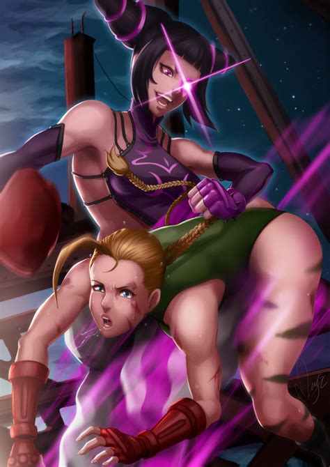 Cammy White And Han Juri Street Fighter Drawn By