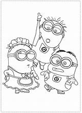 Minion Coloring Pages Getdrawings Kids sketch template