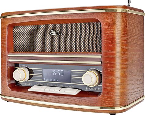 dual nr  dab nostalgie radio desk radio dab fm wood conradcom