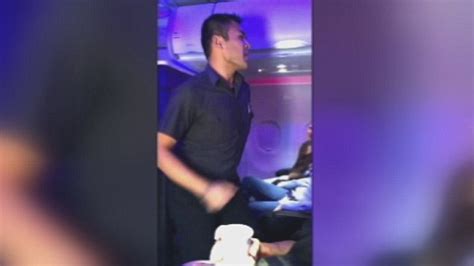dancing virgin america flight attendant performs high