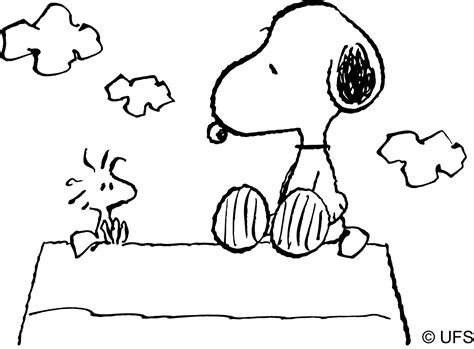 snoopy doghouse   coloring pages