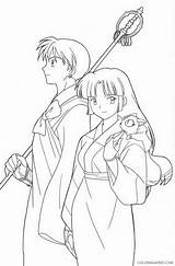 Inuyasha Coloring Pages Coloring4free Printable Related Posts sketch template