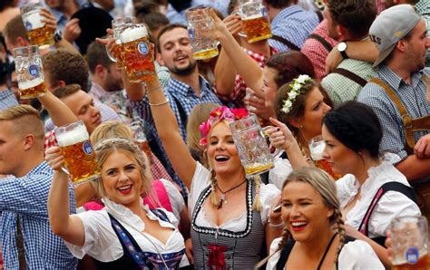 Oktoberfest 2016 Sees Beer Flooding Britain As Revellers Raise Their