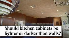 Should Kitchen Cabinets Be Lighter Or Darker Than Walls? | Homes & Gardens