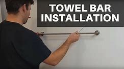 How To Install a Towel Bar: Fastest and Easiest Method