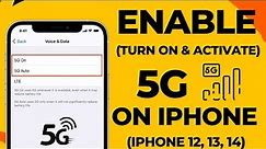 How to Enable 5G On iPhone 11, 12, 13, 14 | iPhone 13 5G