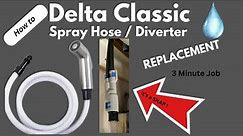 How to replace a Delta Classic Kitchen sink Spray Hose in 3 minutes (EASY DIY)