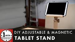 DIY iPad/Tablet Stand with Magnets