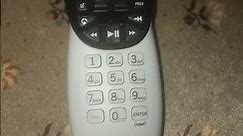 Our DirecTV remote control. You use this to program the TV to accept commands from it.
