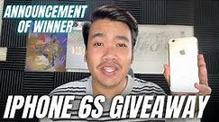 IPHONE 6s Giveaway Winner Announcement - Filipino | The j Vlog Stories |
