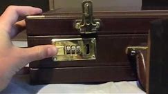 How to change your lock combination on your briefcase