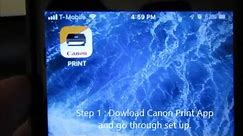 How to print photos from iPhone to Canon TR 8520 Printer
