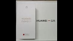 HUAWEI nova 7i Unboxing with Huawei gift box.