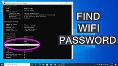 CMD : Find All WiFi Passwords In 1 Command on Windows 10 /11