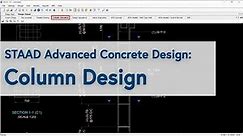 STAAD Advanced Concrete Design: Column Design