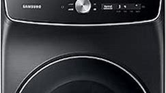SAMSUNG 7.5 Cu. Ft. Smart Dial Electric Dryer with FlexDry, Dry 2 Loads in 1 Large Capacity Machine, Super Speed 30 Minute Clothes Drying Cycle, WiFi Connected Control, DVE60A9900V/A3, Brushed Black