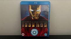 Iron Man Ultimate 2-Disc Edition (UK) Blu-ray Unboxing