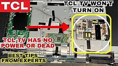 How to Fix TCL ROKU TV Won't Turning On & No LED light, TCL TV has no power or TV Dead | Easy Fixes!