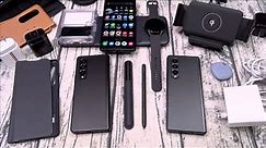 Samsung Galaxy Z Fold 3 - Must Have Accessories ( Wireless Car Charger Mount / S Pen Case and More)