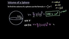 How to Find the Volume of a Sphere