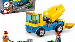 LEGO City Great Vehicles Cement Mixer Truck 60325 Building Toy Set for Preschool Kids, Boys, and Girls Ages 4+ (85 Pieces)