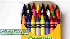 24 Assorted Color Crayons by Crayola 52 0024 0 207