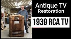 Pre War TV / Radio Restoration - Antique RCA KRT 9 Television Fixer Upper