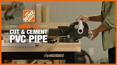 How to Cut and Glue PVC Pipe | The Home Depot