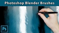 Custom Photoshop BLENDER Brushes for Digital Art