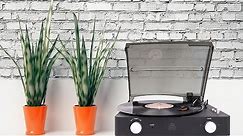 GPO Stylo II Record Player with Built - In Dual Stereo Speakers