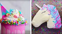 10 Amazing Unicorn Themed Dessert Recipes | DIY Homemade Unicorn Buttercream Cupcakes by So Yummy