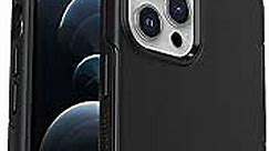 OtterBox iPhone 12 and 12 Pro Symmetry Series+ Case - Black, ultra-sleek, snaps to MagSafe, raised edges protect camera & screen