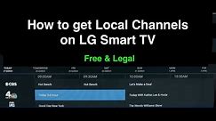 How to Get Local Channels on LG Smart TV