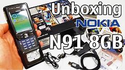 Nokia N91 8GB Black Unboxing 4K with all original accessories RM-43 review