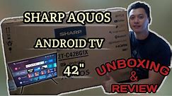 SHARP Aquos LED Android TV 42" UNBOXING | REVIEW | From Royal Star