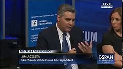 Why can’t we just have the truth. CNN’s Jim Acosta destroy Breitbart reporter to his f