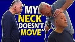 HIS NECK HASN'T MOVED IN 20 YEARS 😱 HE NEEDS A CHIROPRACTOR!!