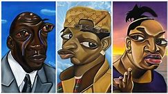 Painter Alim Smith Celebrates Classic Black Twitter Memes With Afro-Surrealist Art