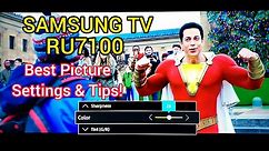 Samsung RU7100 43 inch Smart TV UHD 4K Best Picture Quality Settings and Tips! 📺