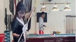 Hotgi pretty girl plays billiards well p7
