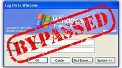 How to bypass the windows XP Password - Part 1