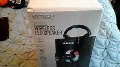 Bytech the art of technology bluetooth universal wireless led speaker unboxing and review